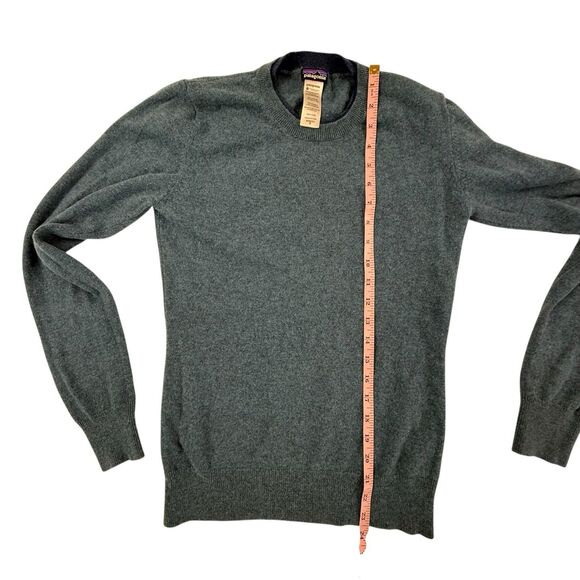 Patagonia 100% Cashmere Pullover Crewneck Sweater Women Medium Blue 50956 - Picture 8 of 10